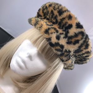 🐆Vintage Deborah of New York Leopard and Cream Pillbox Hat🐆